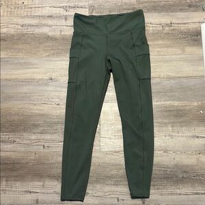 Olive Green Women's High-Waisted leggings
